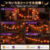Halloween Decoration Light Pumpkin Autumn Leaves Garland 3m 20 Bulbs