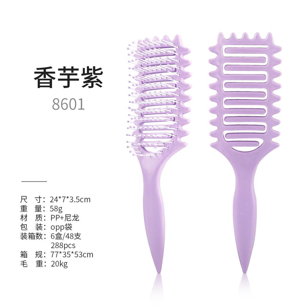 3 in 1 Curl Define Styling Brush Hollow Out Detangling Hair Brush Tangled Hair Comb Shaping Defining Curls Barber Styling Tools