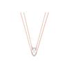 Swarovski Gallery Pear Fashion Double Layer Collarbone Necklace Women necklace Rose-Gold 5278755