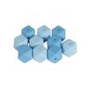 Silicone Beads Ideal Pacifier Clip Hexagon 14mm Light Blue 10 Pieces