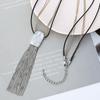 Women'S Alloy Tassel Long Fashion Accessories Vintage Simple Necklace Pendant Sweater Chain