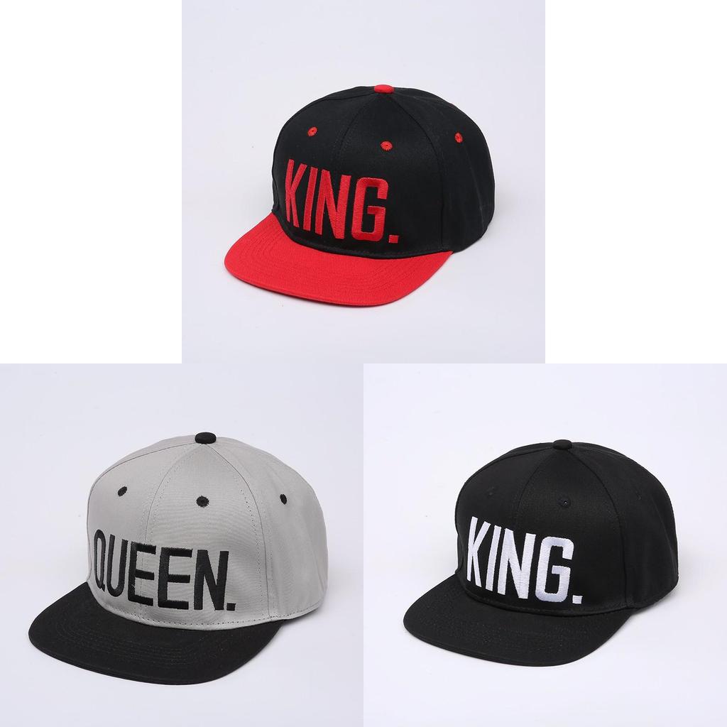 King Queen Embroidered Baseball Cap With Sun Protection For Outdoor Sports