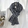 Scarf Versatile Winter Women's Imitation Cashmere Short Beard Tassel Shawl  Fashionable Men's Warm Scarf