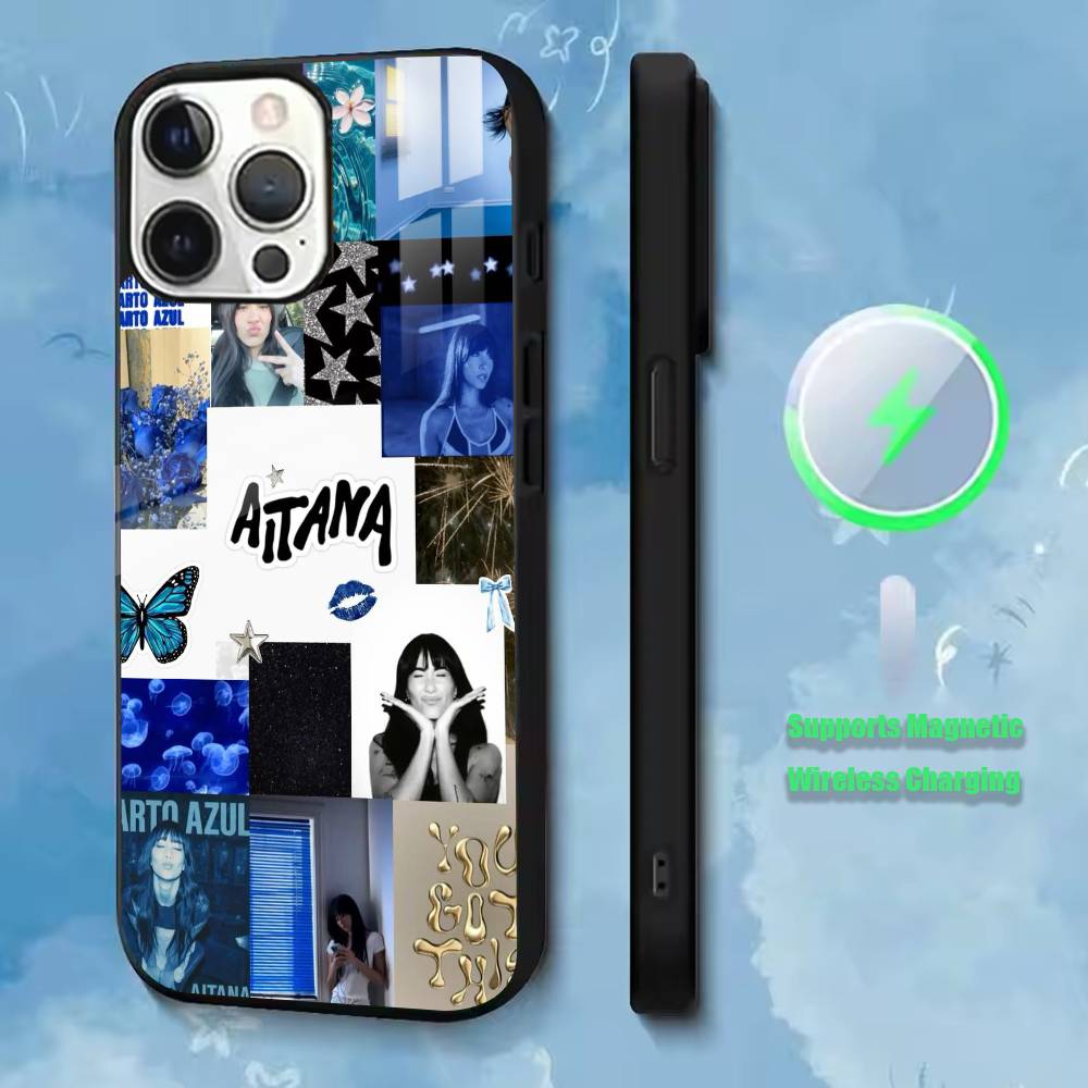 Funda de Teléfono Singer Cuarto A-Aitana Para iPhone17,16,15,14,13,12,11 Plus,Pro Soporta Carga Inalámbrica Magnética