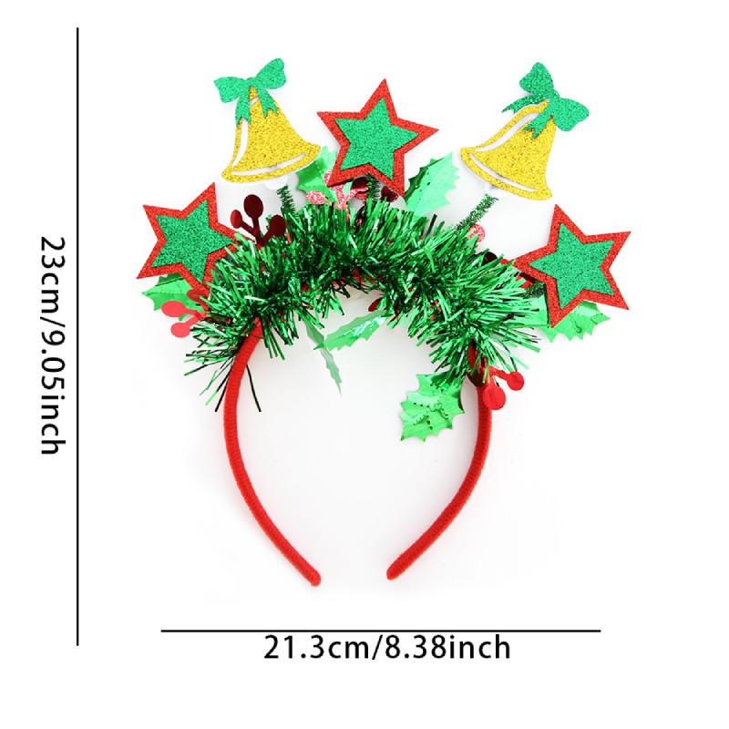 Theme Sparkling Christmas Reindeer Santa Claus Headband Year End Headwear Party