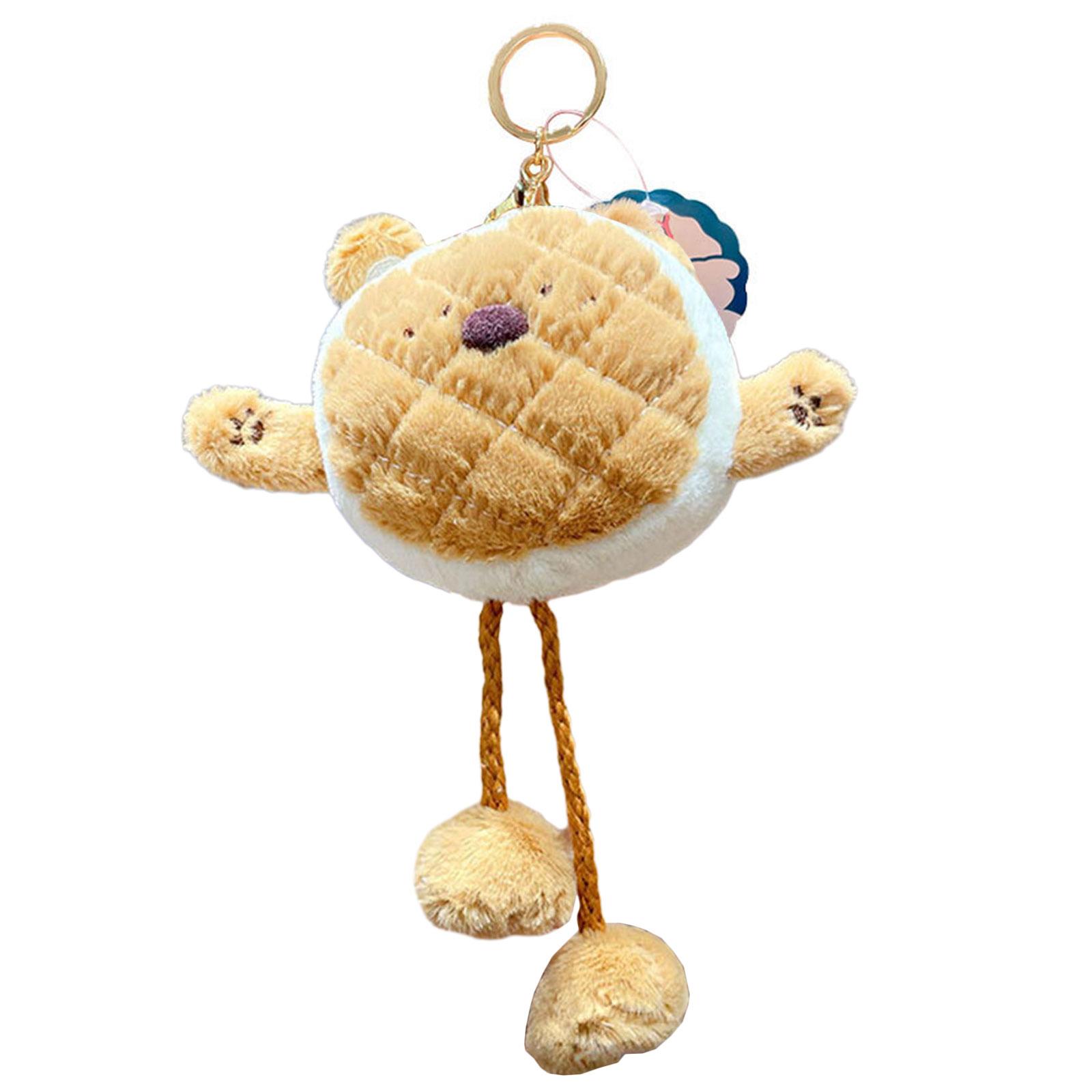 

Fashionable Bread Pendant Keychain Cartoon Keyring Gift for Girls Perfect for Daily Use 3
