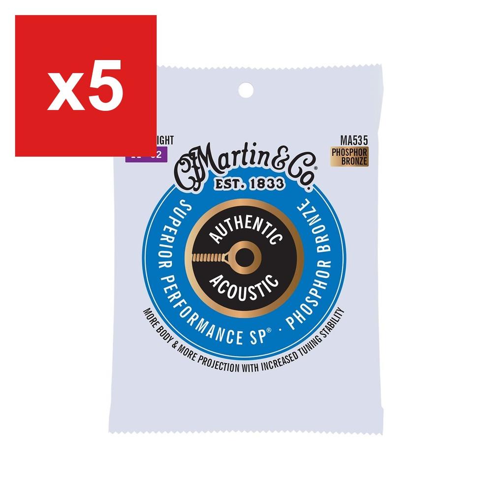 Acoustic Guitar Strings Martin Authentic Acoustic Superior Performance MA535, Custom Light (.011-.052)
