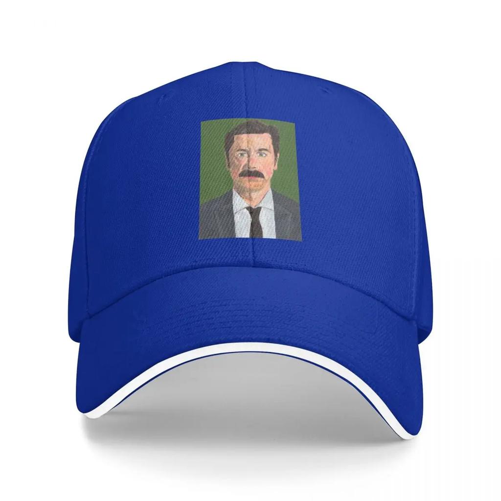 Mike Wozniak Portrait - Acrylic on paper Baseball Cap fishing caps man Hat Unisex Unisex Caps Women's