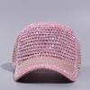 Strass-Baseballkappe, Outdoor-Sport, atmungsaktiv, Sonnenschutzhut, Sonnenschutzkappe