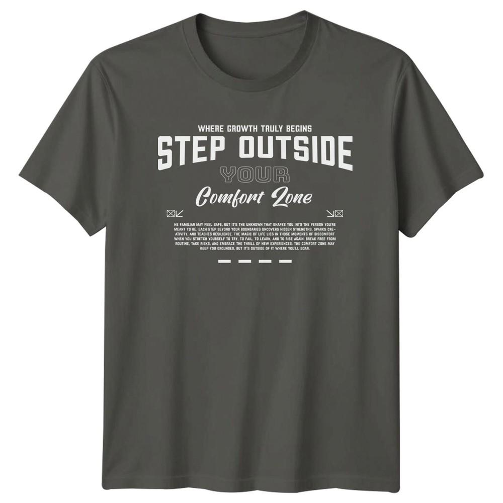 Where Growth Truly Begins Step TShirt Personal Growth Birthday Gift For Him Her S