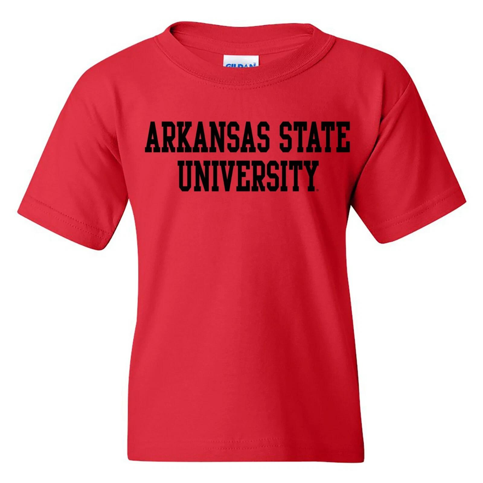 Arkansas State Red Wolves Basic Block Youth T-Shirt - Red 4XL