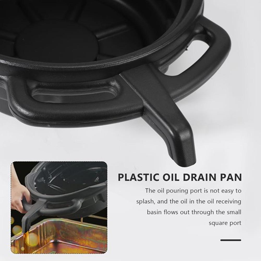 NEW-Plastic Oil Drain Pan Wast Engine Oil Collector Tank Gearbox Oil Trip Tray For Repair Car Fuel Fluid,7.5L