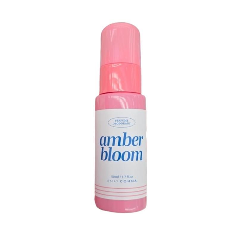 .Daily Comma AmberBloom Парфюмированный дезодорант-спрей для тела 50 мл – Охлаждающий спрей для тела, Уход от запаха, Легкое свежее покрытие, Нишевый цветочно-янтарный аромат 50ml