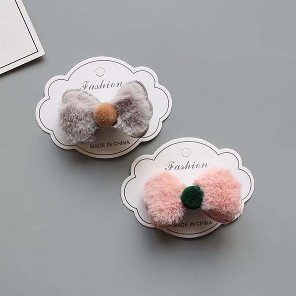 Buy Ponytail Girls Crown Elastic Rabbit Hairball Faux Fur Rubber Band