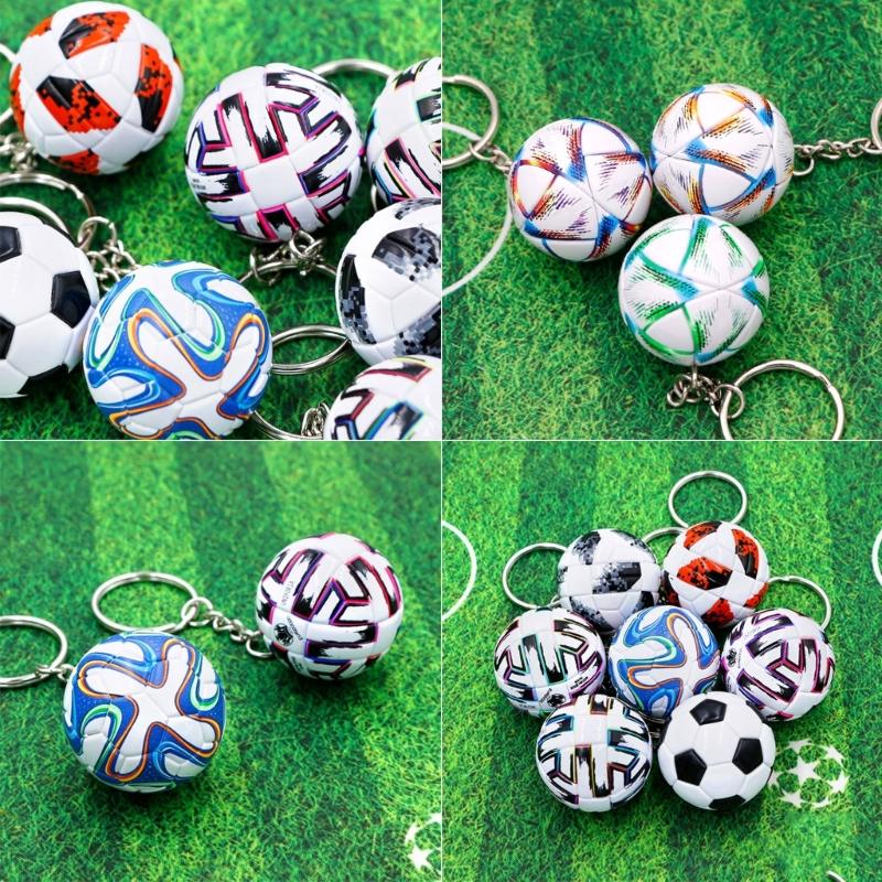 Fashionable Soccer Keychain Charm Sturdy Pendant Practical Decoration Perfect Gifts for Football Players and Fans