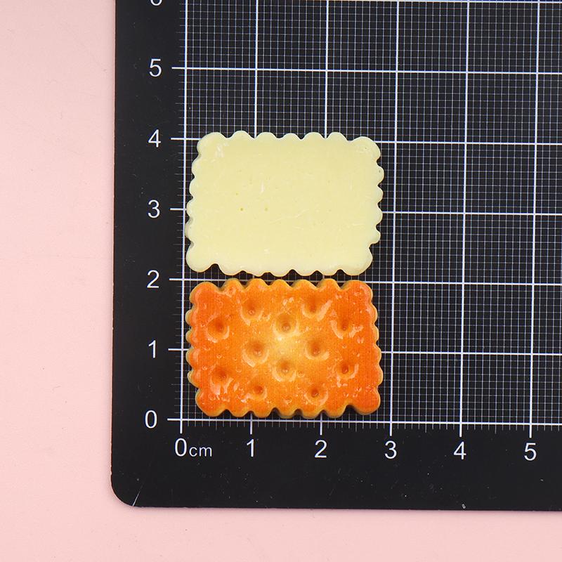 10/100pcs Kawaii Cookie Simulation Food Art Supply Flatback Cabochon DIY Dollhouse Craft Decoration Miniatures