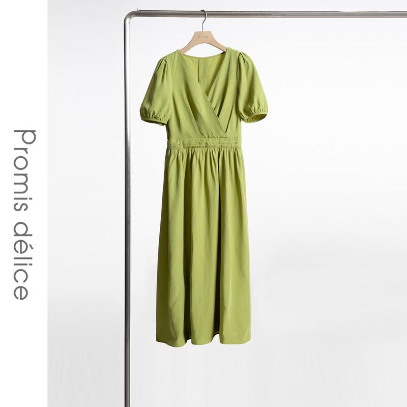 Elegant Short-Sleeve Midi Dress