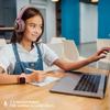 PowerLocus Buddy Pink Wireless LED Micro SD AUX Headphones for Kids