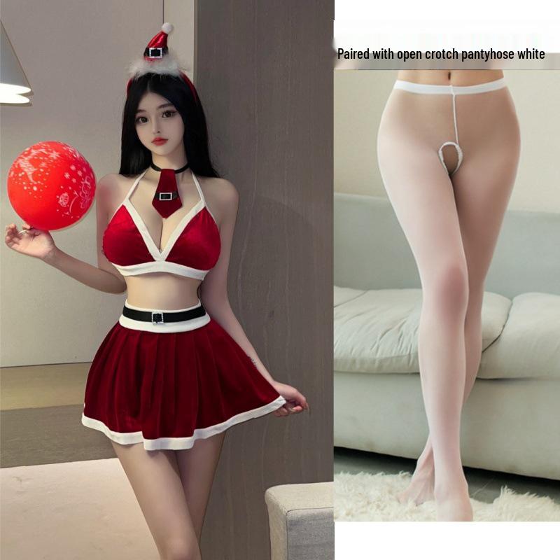Slimming Christmas Lingerie Set: Temptation Role Play with Quick-Release Design