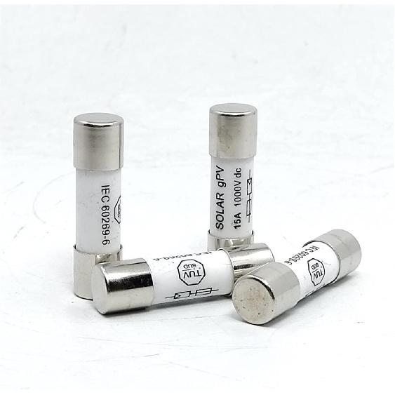 Solar DC 1000V PV Fuses 10A 15A 20A 25A 30A High Voltage for Solar System Protection(25A)