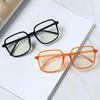 Retro Square Glasses with the Same Personality Thick-edged Flat Mirror Plain Large-frame Glasses Tide
