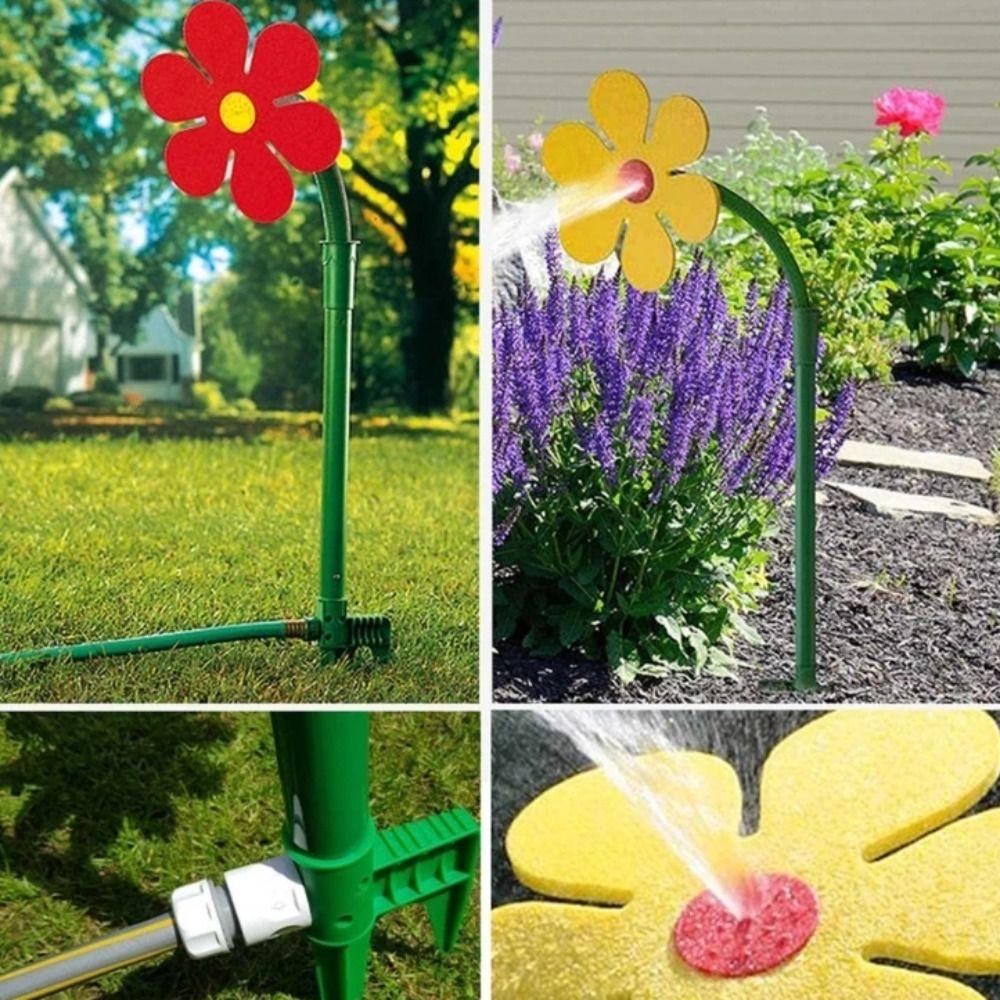720 Rotating Crazy Spin Sprinkler Funny Water Spray Toy Garden Decor Dancing Daisy Sprinklers  Farm