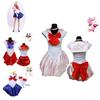 Oszałamiająca sukienka w stylu Sailor Moon z wykwintnym wykonaniem na Halloween Cosplay