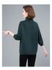 Women's Plus Velvet Thickened Half-Zip Pullover - 2023 Autumn/Winter Fashionable Loose Stand-Up Collar Sweatshirt