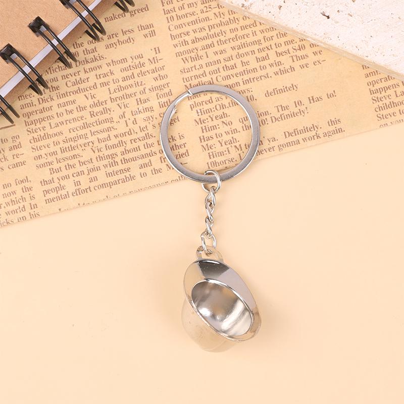 Mini Hard Hat Keychain 3D Helmet Practical Gift Pendant Safety Protection