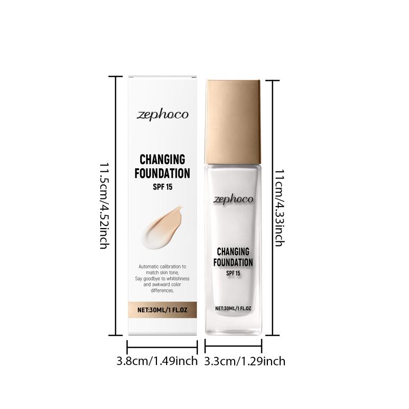 Changing Foundation Spf-15 30Ml Lightweight Liquid Makeup For Fair To Medium Skin, Hydrating Natural Coverage With Hyaluronic