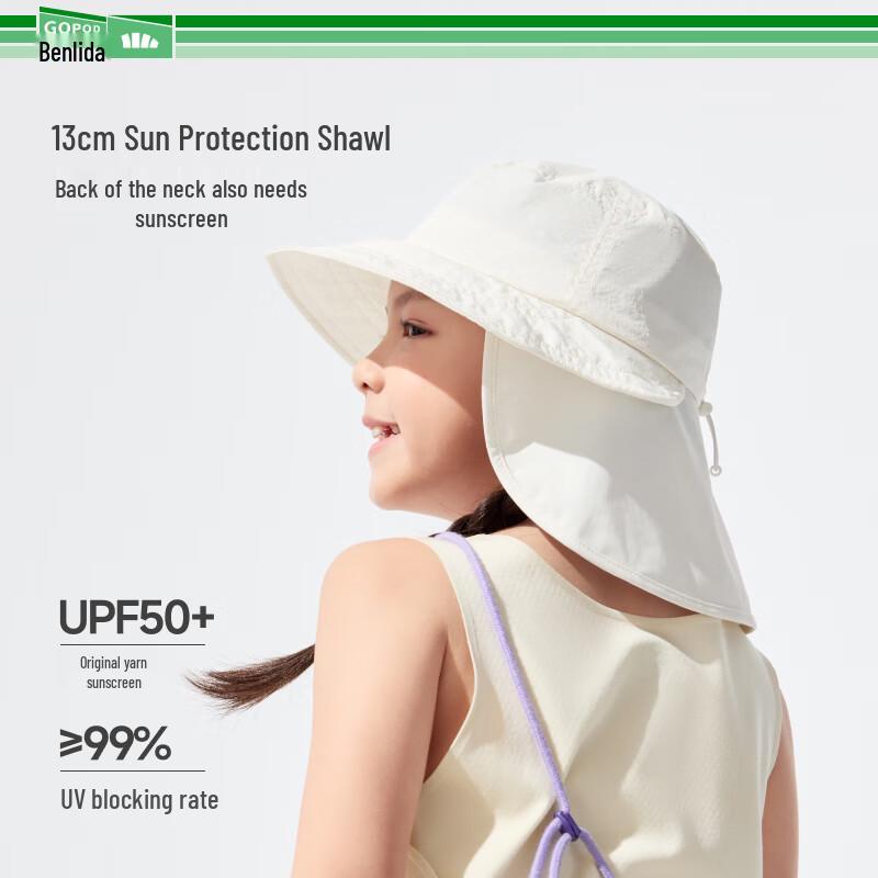 Beneunder Kids' UV Protection Shawl Sun Hat GP738