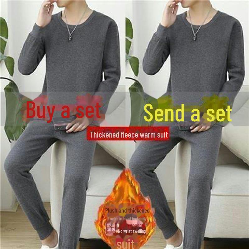 Men's Thermal Underwear Set: Autumn/Winter Sweaters & Pants for Teens