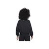 Nike Sportswear Club Fashion Crew Neck Pullover Long Sleeve Simple Versatile Kids Tops Black White HJ3373-010