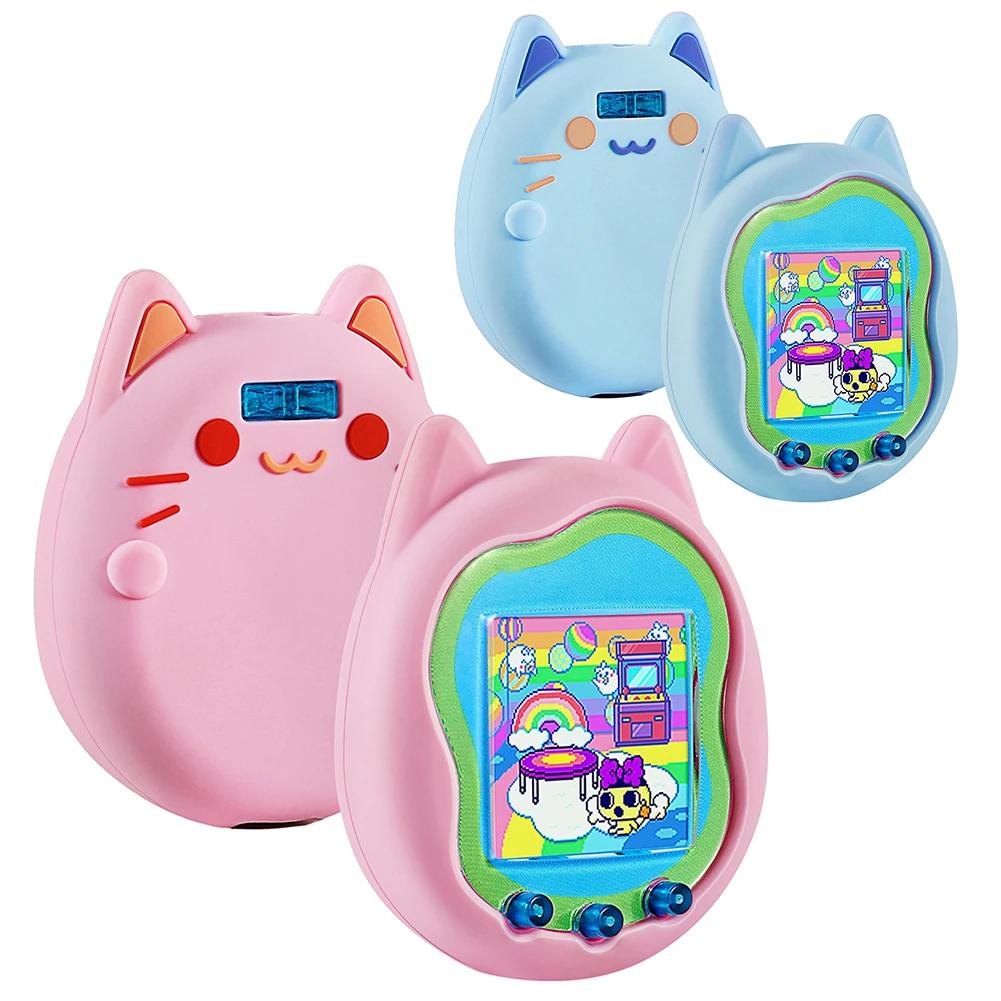 Silicone Cover Case Screen Protector for Virtual Interactive Pet Game Machine Protective Sleeve Shell for Tamagotchi Uni