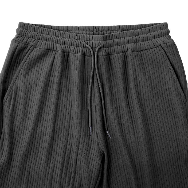 Брюки прямые мужские спортивные брюки модные мужские спортивные брюки однотонные — фото 14