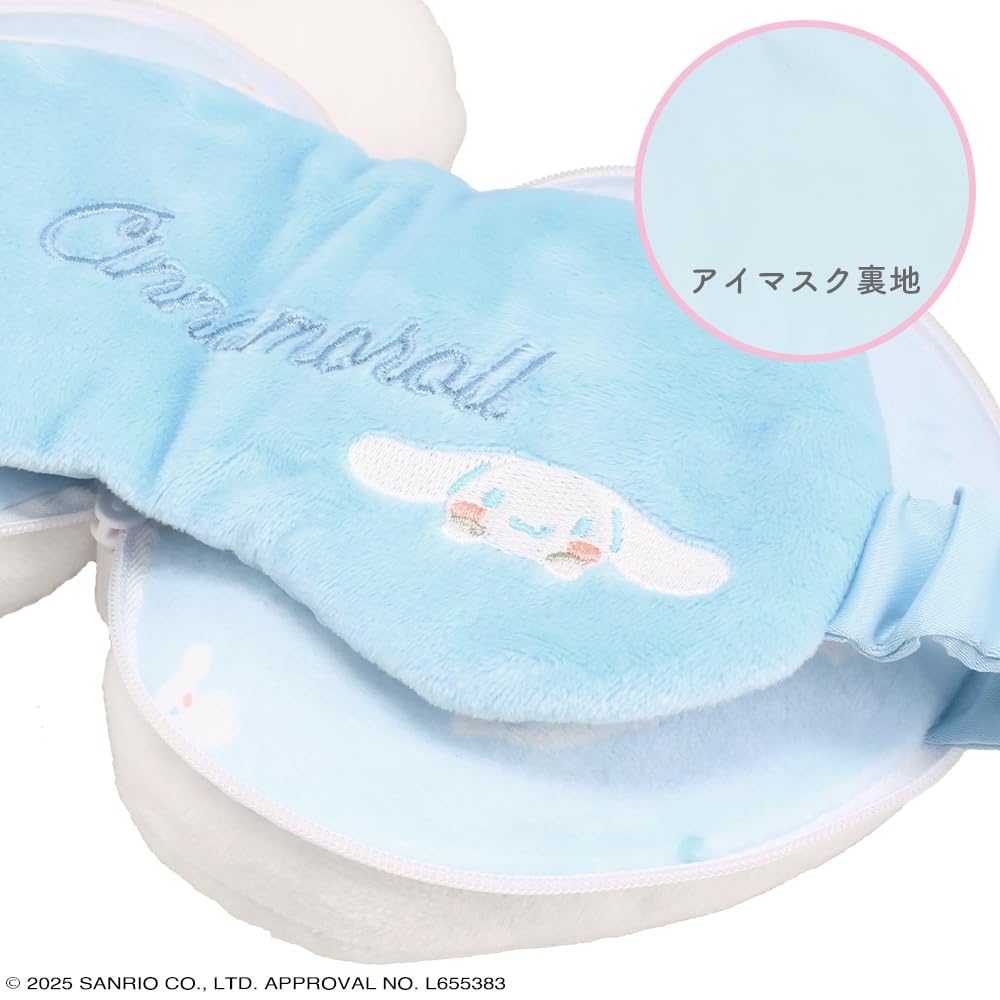 SHOBIDO Sanrio Eye Mask with Pillow Cushion Integrated Eye Mask CM34824 Sanrio <Cinnamoroll>