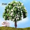 Ornament Plant Miniature Mini Different Shape Plastic Pots Fairy Metal Dollhouse Tree for Home Garden