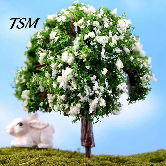 Ornament Plant Miniature Mini Different Shape Plastic Pots Fairy Metal Dollhouse Tree for Home Garden
