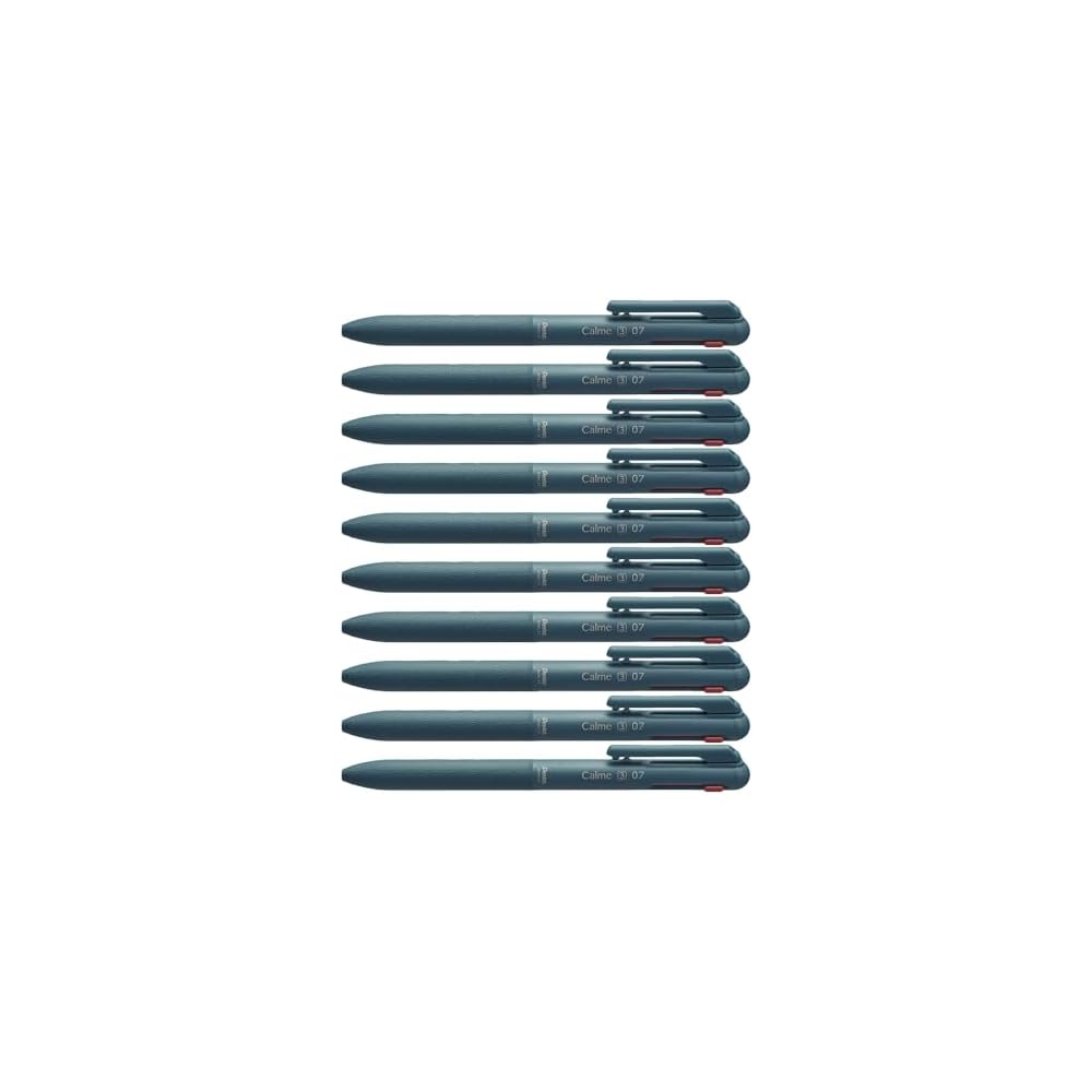 Pentel Calme 0.7mm Ballpoint Pens Turquoise Blue Pack of 10