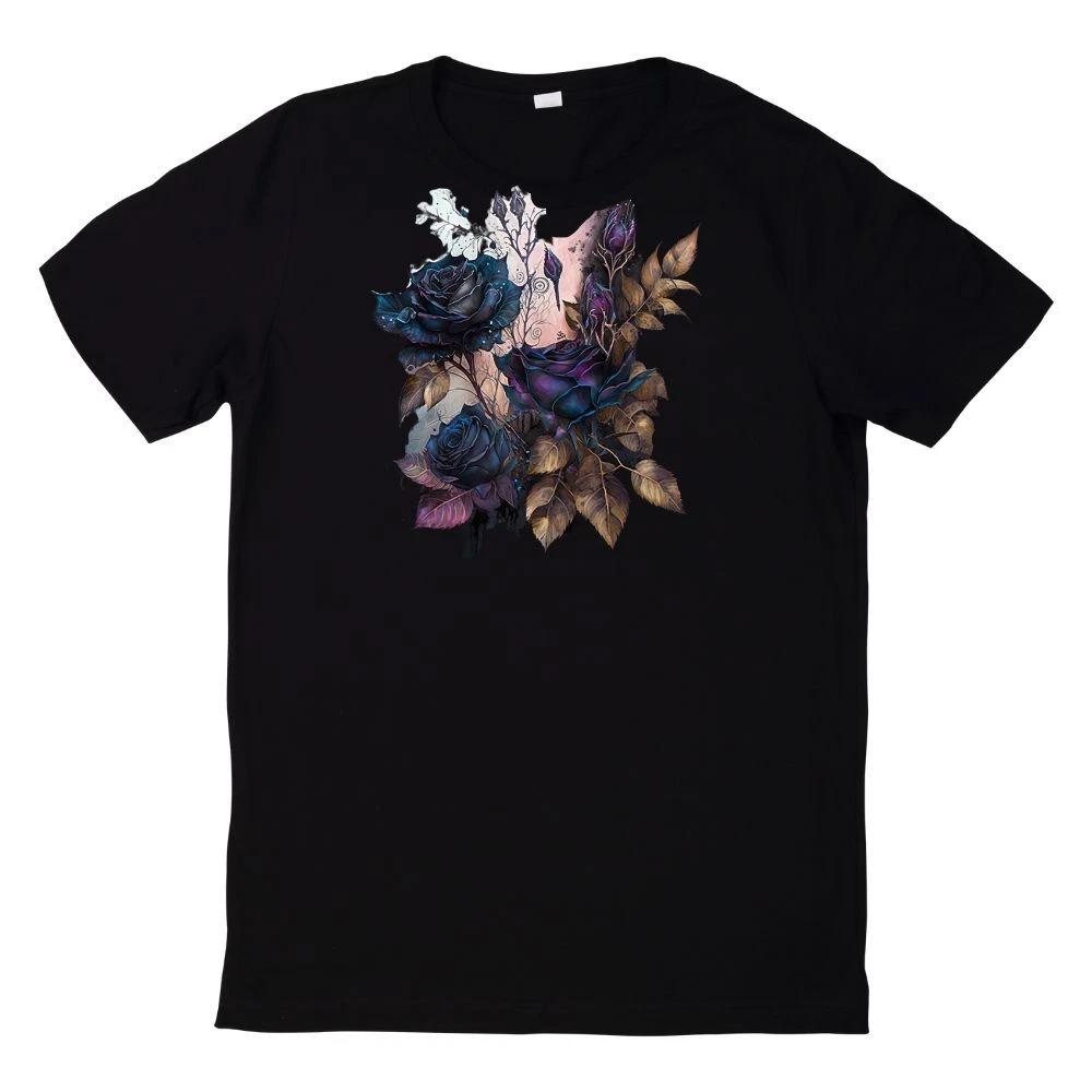 T-Shirt Aquarell Gothic Blume L