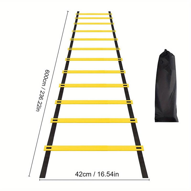 Agility Ladder for Sports Training Nylon Speed Ladder,Adjustable Layout, Ideal for Football,Gym,Home Workout,&Footwork Drills
