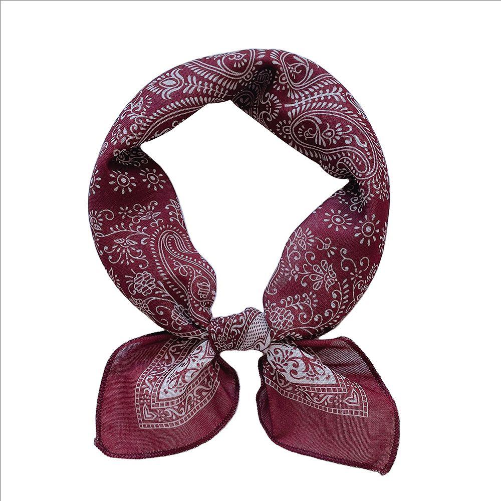 Women's Premium Versatile Small Square Scarf: Unique Paisley Design Head Cover & Neck Scarf