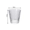 2er Set 320ml 11oz Transparentes Glas mit Hammermuster Tasse Nordischer Stil Brandyglas Trinkgeschirr Geschenke für Freunde Getränkebecher