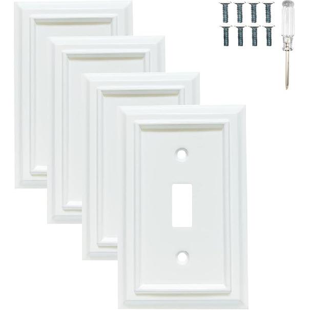 Wall Plates, Duplex Outlet Covers, Toggle Light Switch Plates, Decorator Light Switch Cover, Bamboo Fiber Material Standard Size Wall Plates of
