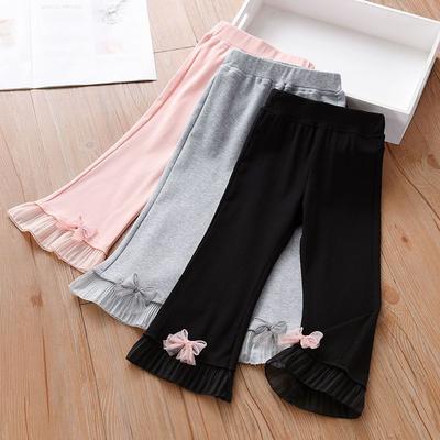 Girls' Leggings for Summer Thin Design New Style for Baby's Summer Children's Spring and Autumn Clothing Long Pants for Outerwear
