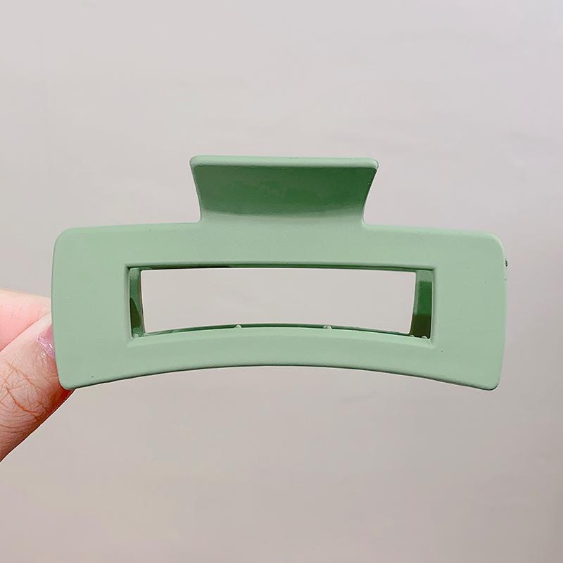 

New Colorful Rectangle Hollow Big Hair Claw For Women Thick Long Hair Holder Claw Clip Toothed Hairpins Fashion Hair Accessories
