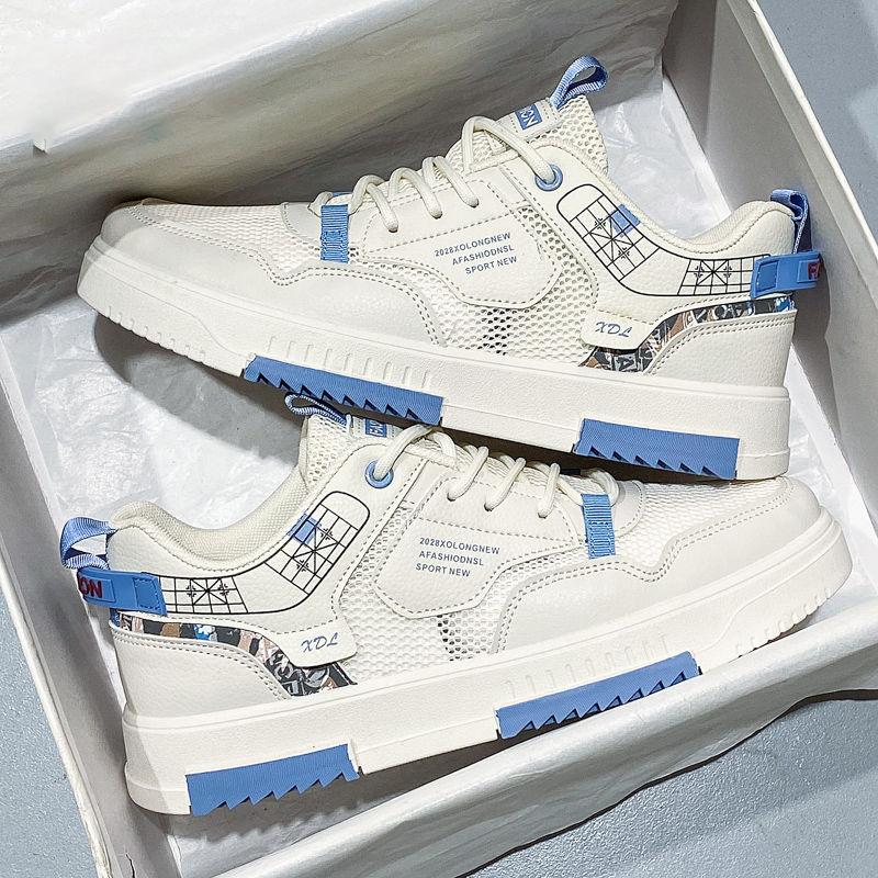 Shoes Men's Summer Casual Students All-match Small White Board Shoes Men's Breathable Mesh Soft Bottom Sports Shoes