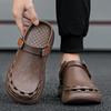 Quick-Dry Eva Solid Color Mens Sandals Fashion Trendy Lightweight Outdoor Travel Essentials Beach Shoes Casual Men’S Slippers