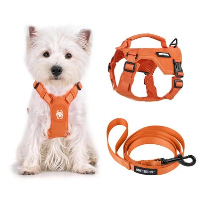 OneTigris Dog Harness for Gentle On the 500D High Tear Strength and Bite Name Tag Military Style UTX Quick Release Easy Attachment and Corrosion