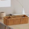 Tissue Box Cover Decorative Paper Case Dispenser Imitation Rattan Woven Holder Napkin